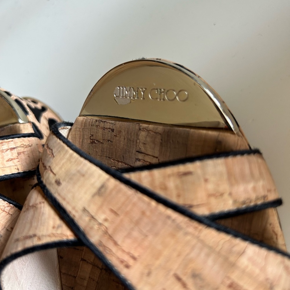 Jimmy Choo cork wedges - Picture 3 of 7